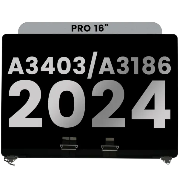 Compleet beeldscherm voor MacBook Pro 16″ (A3403 / A3186 Late 2024) (Space Black)