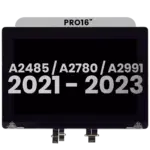 Compleet beeldscherm voor MacBook Pro 16" A2485 (2021) Pro / Max / A2780 (2023) / A2991 (2023) (Space Gray)