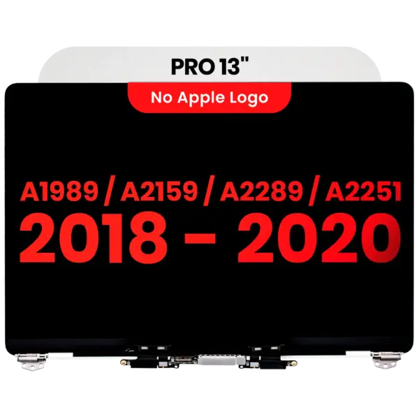 Compleet beeldscherm voor MacBook Pro 13" A1989 (2018-2019) / A2159 (2019) / A2289 / A2251 (2020) (Silver)