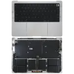 Top case met accu en toetsenbord (ANSI US) voor MacBook Pro 14″ A2779 (2023) (Silver)