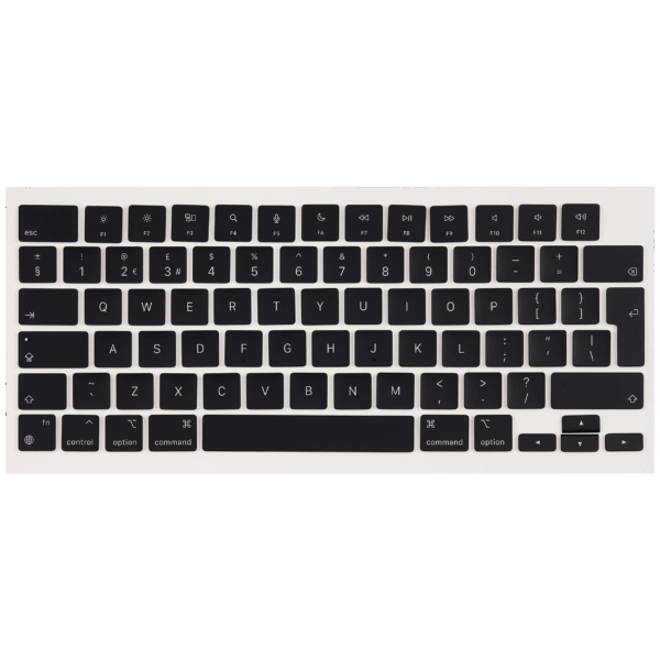 Keycap-set voor MacBook Air 13″ (Mid 2022 to Mid 2024 ) / Pro 14″ / Pro 16″ (Late 2021 to Late 2024) (Midnight) (UK English)