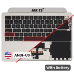 Top case met accu en toetsenbord (ANSI US) voor MacBook Air 13″ A3240 (2025) (Starlight)