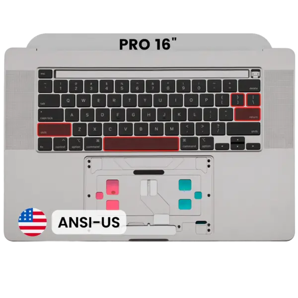 Top case met toetsenbord (ANSI US) voor MacBook Pro 16″ A2141 (2019) (Space Gray)