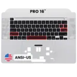 Top case met toetsenbord (ANSI US) voor MacBook Pro 16″ A2141 (2019) (Silver)