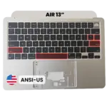 Top case met toetsenbord (ANSI US) voor MacBook Air 13″ A2681 (2022) (Starlight)