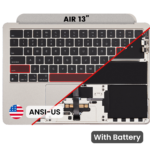 Top case met accu en toetsenbord (ANSI US) voor MacBook Air 13″ A2681 (2022) (Starlight)