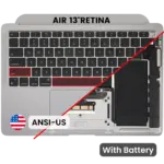 Top case met accu en toetsenbord (ANSI US) voor MacBook Air 13″ A2337 (2020) (Space Gray)