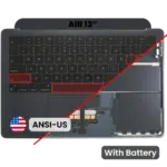 Top case met accu en toetsenbord (ANSI US) voor MacBook Air 13″ A3113 (Midnight)