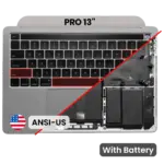 Top case met accu en toetsenbord (ANSI US) voor MacBook Pro 13″ A2251 (2020) (Space Gray)