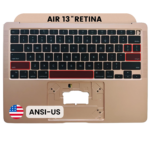 Top case met toetsenbord (ANSI US) voor MacBook Air 13″ A2337 (2020) (Gold)