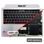 Top case met accu en toetsenbord (ANSI US) voor MacBook Pro 13″ A1706 (2016) (Silver)